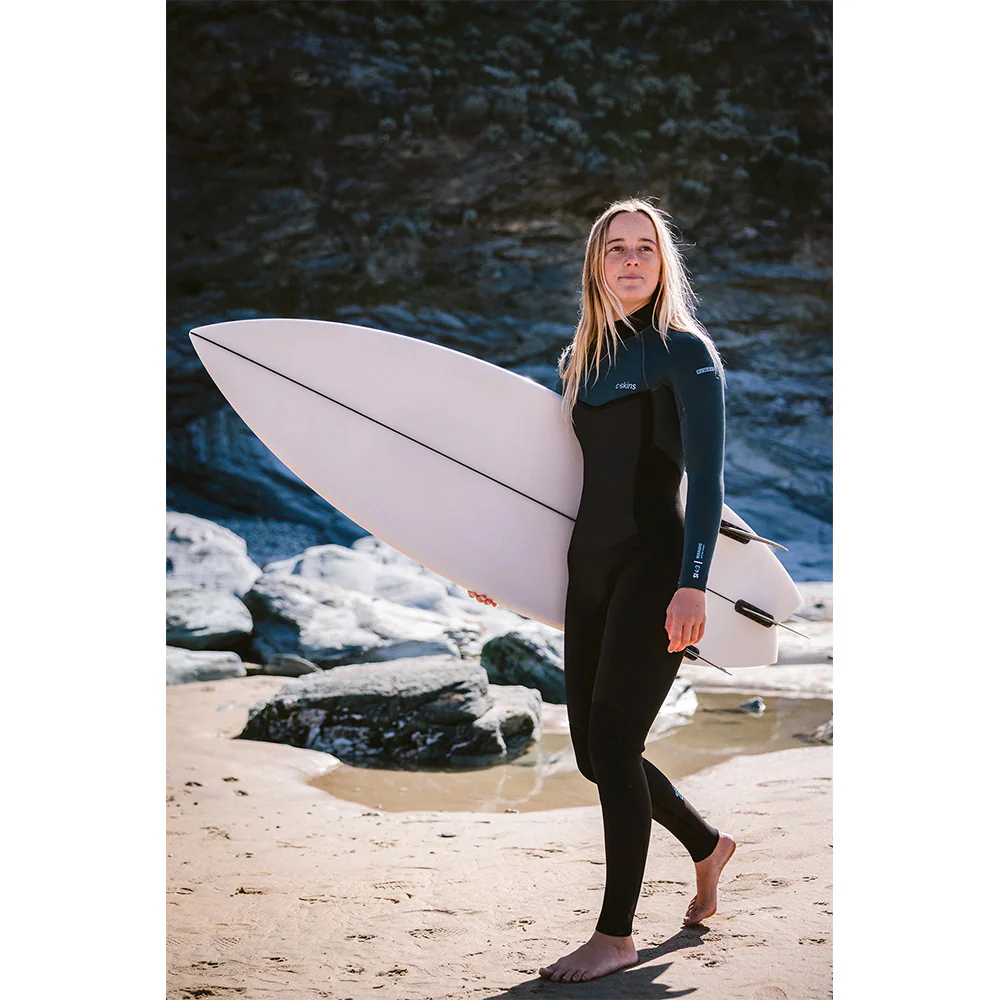 C-Skins NuWave Surflite 4/3 Womens GBS Back Zip Steamer - Image 3