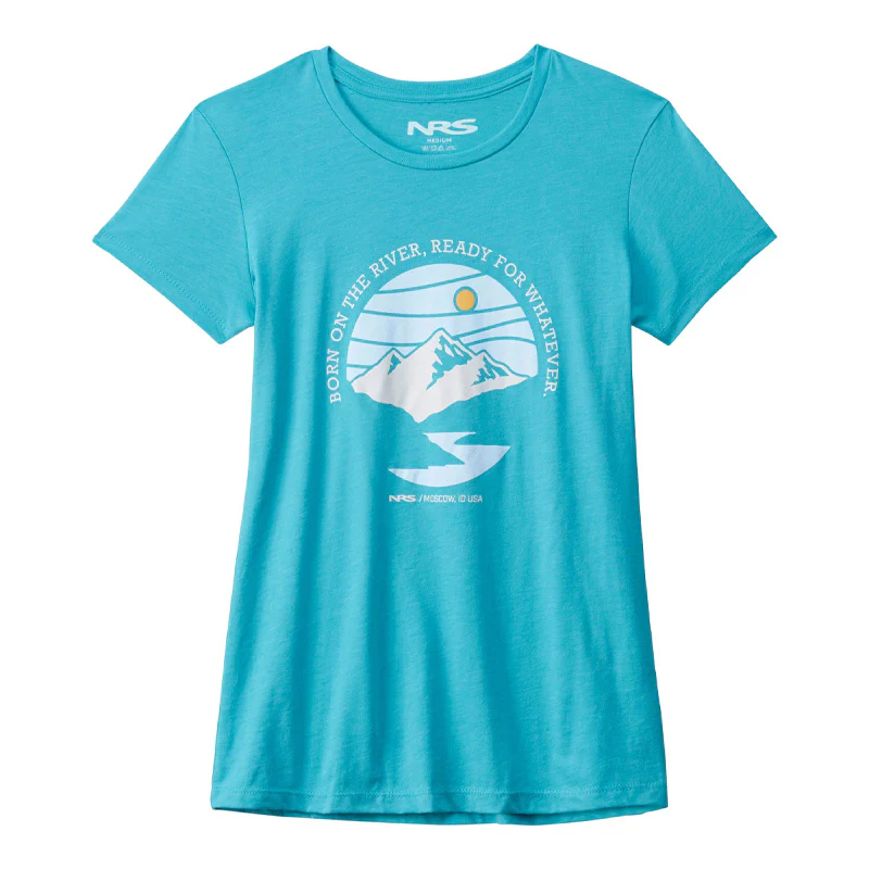NRS Born On The River T-Shirt Womens