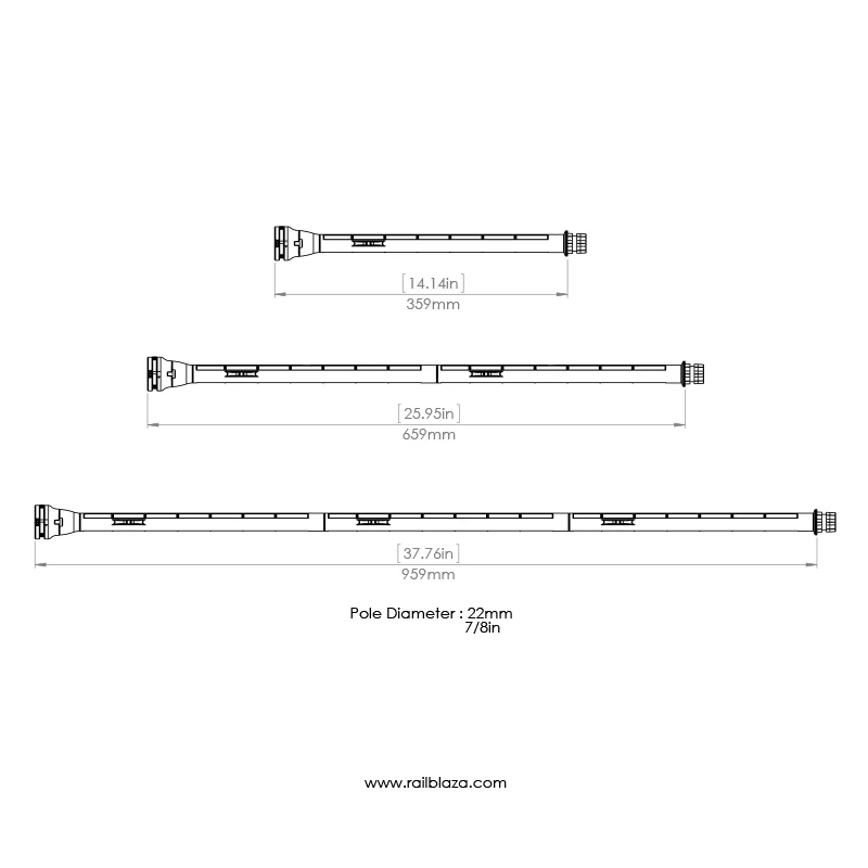 Railblaza Kayak Visibility Kit II - Black - Image 3