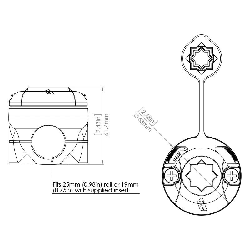 Railblaza RailMount 19 - 25 Starport Combo - Image 3