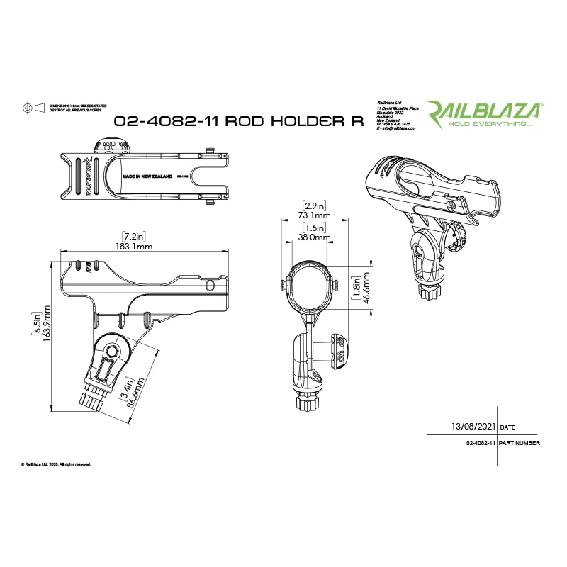 Railblaza Rod Holder-R Starport HD Kit - Image 3