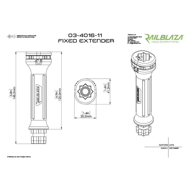 Railblaza StarPort Fixed Extender - Image 2