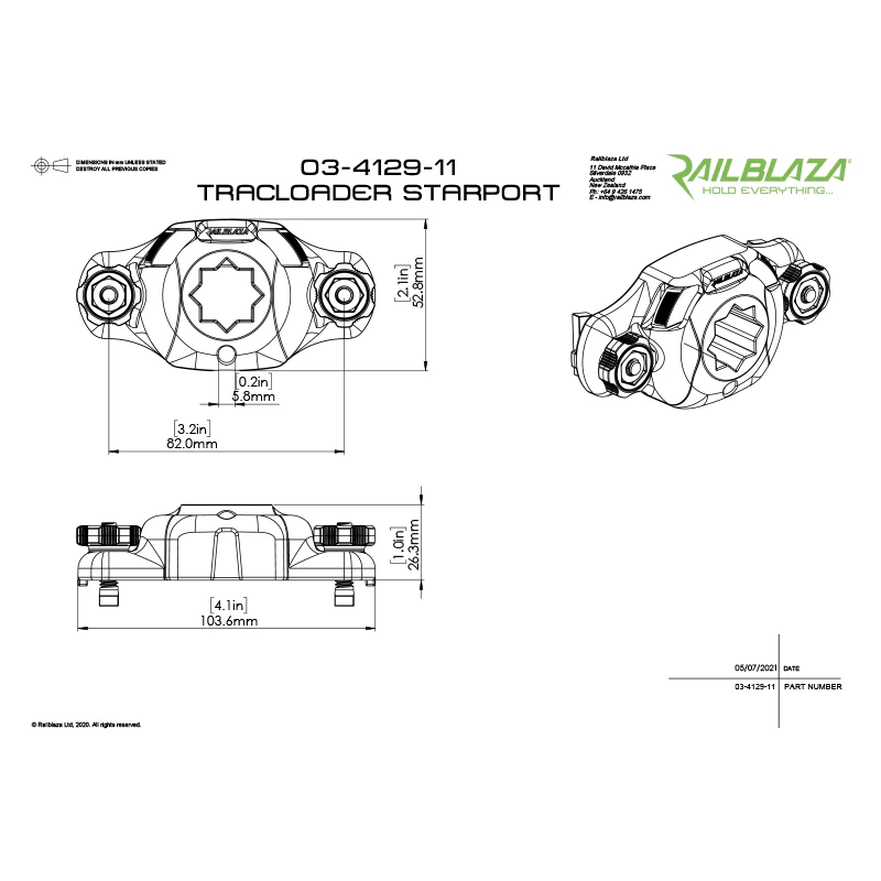 Railblaza TracLoader 90 Degree StarPort SureMount - Image 3