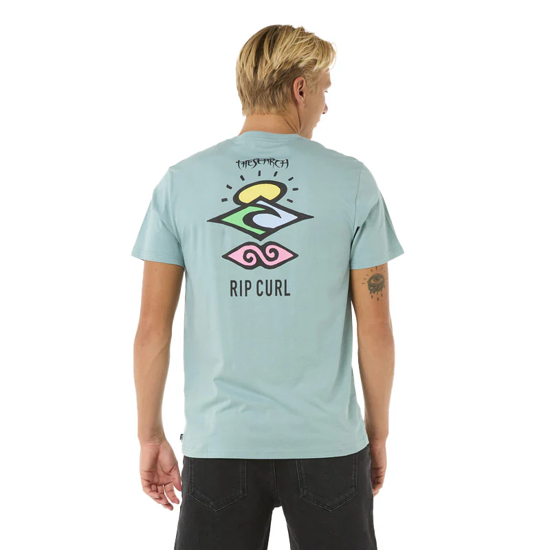 Ripcurl Search Icon Tee - Blue Lagoon - Image 3