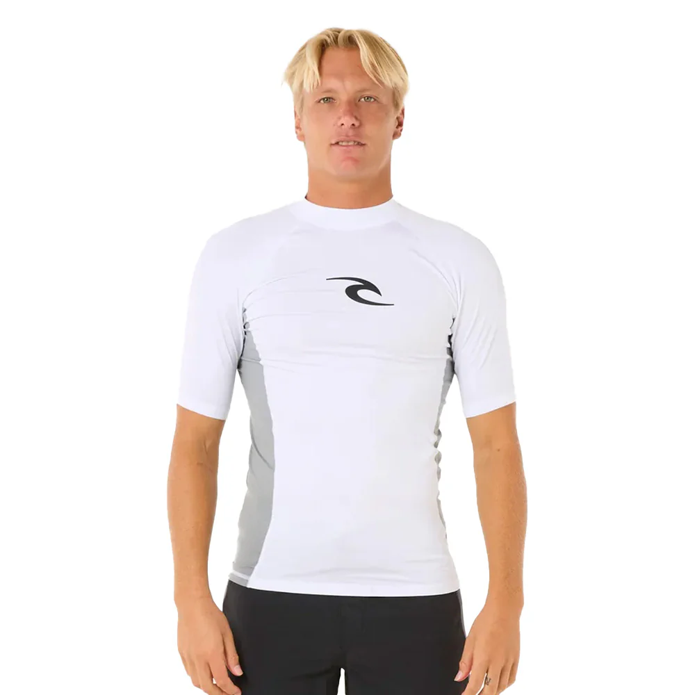 Ripcurl Waves UPF Perf Short Sleeve Rash Vest Mens - Image 2